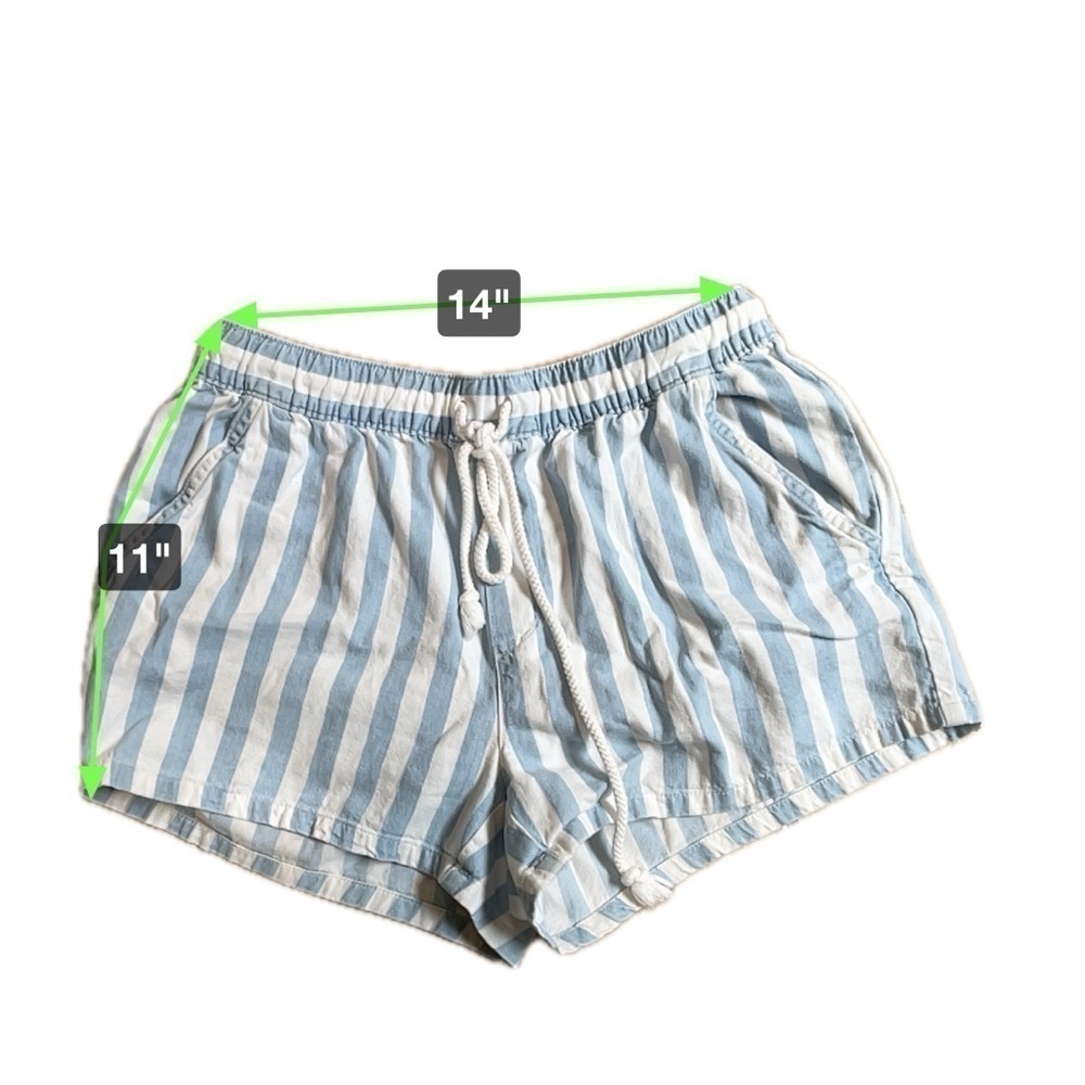 Aerie Blue and White Drawstring Nautical Shorts Size XS - Picture 6 of 6